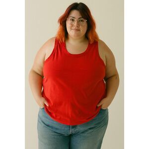 BIG BUD PRESS Bedroom By Big Bud Press Red Tank Top Shirt  Women's Size 5XL